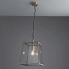 Łańcuchowa lampa wisząca Hurst 95835 szklana mosiądz przezroczysty