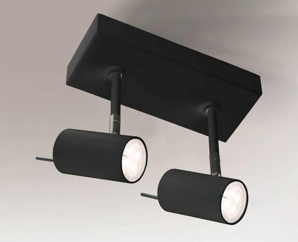 Reflektorek LAMPA sufitowa FUSSA 2217 Shilo regulowana OPRAWA ścienna KINKIET metalowe tuby czarne