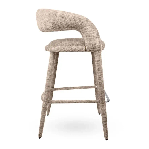 Tkaninowe krzesło IRIS MM001501100351 beżowe do jadalni 47cm