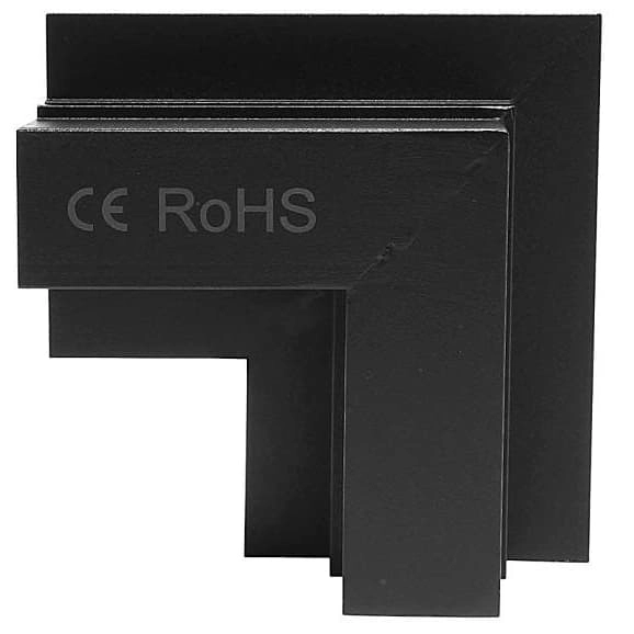 Kątowy łącznik do szyn magnetycznych 3-fazowych podtynkowy 538 Domeno LED czarny