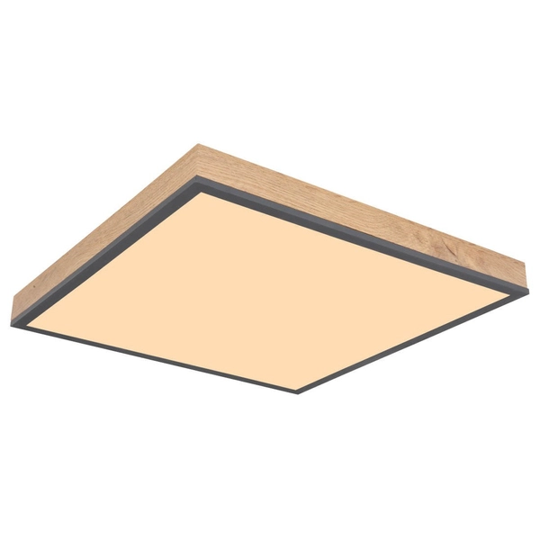 Ekologiczna LAMPA sufitowa DORO 416080WD2 Globo nowoczesna LED 24W 3000K do salonu drewno