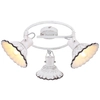 Prowansalska LAMPA sufitowa JOWITA 54050-3 Globo reflektorowa OPRAWA shabby biała czarna