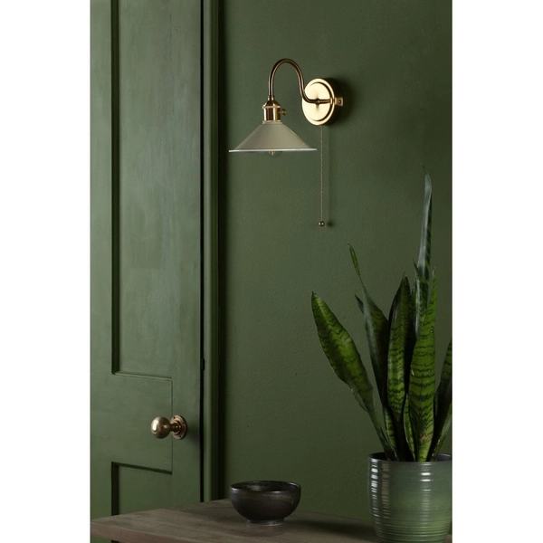 Kinkiet ścienny do jadalni Hadano HAD0740-06 Dar Lighting kapelusz mosiądz