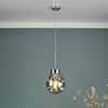 Designerski zwis Quinn QUI0110 Dar Lighting kula szkło dymione chrom