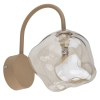 Ścienna lampa glamour Lava Sabia 11152 kula bursztynowa koniak