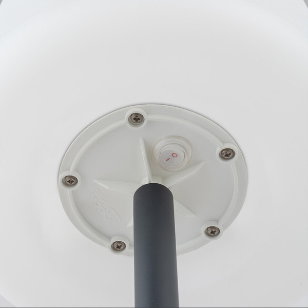 Lampa podłogowa Patio 10105 z włącznikiem grafitowa biała