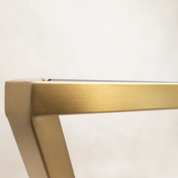 Stolik dwupoziomowy Belmont BM-ST1569BR Cosmolight złoty przezroczysty