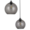 Wisząca LAMPA skandynawska TANESHA 6440 Rabalux loftowa OPRAWA szklany ZWIS kaskada kule balls metaliczna czarna