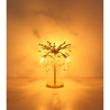 Kryształowa nocna lampka Queena 64138TG glamour bursztynowa złota