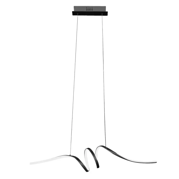 Nowoczesna lampa wisząca LOOP ML1577 LED 28W 4000K czarny