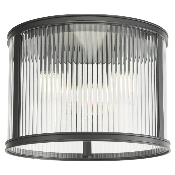 Przysufitowa lampa do kuchni Bianka BIA5322 ryflowana czarna