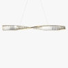 Kryształowa lampa wisząca Krone P097PL-L28BS3K LED 27W 3000K mosiądz