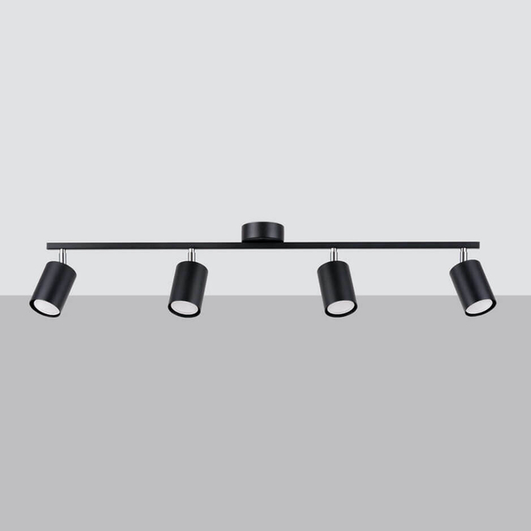 Regulowana lampa przysufitowa Lemmi SL.1168 tuby metalowa czarna