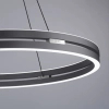 Wisząca lampa PUREE-LOOP szara LED 53W 2700-5000K pierścień do jadalni nad stół 2551-15
