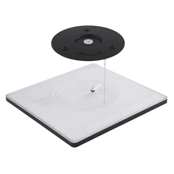 LAMPA sufitowa SAPANA 41563-18B Globo kwadratowa LED 18W 3000K do łazienki IP44 czarna