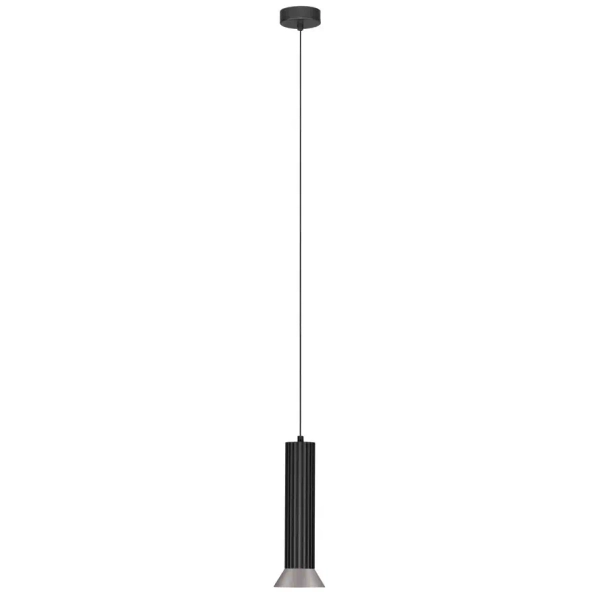 Wisząca lampa nad stół MARENZO LE45605 metalowa czarna brązowa