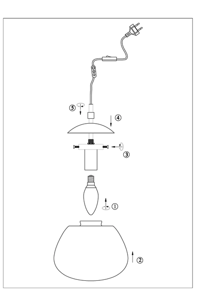 Lampa wisząca do salonu Rise 108547 Markslojd szklana biała czarna