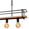 Lampa wisząca nad wyspę Milonga 21432/04/30 metal drewno czarna