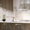Industrialna lampa wisząca Fulton HK-FULTON-P metalowa mosiądz czarna