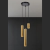 Salonowa lampa wisząca Tubo 33-79121 Candellux tuba czarna drewno