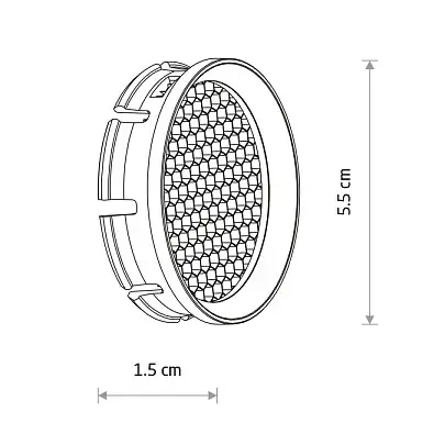 Filtr przeciwodblaskowy do lamp HONEY COMB 11427 czarny