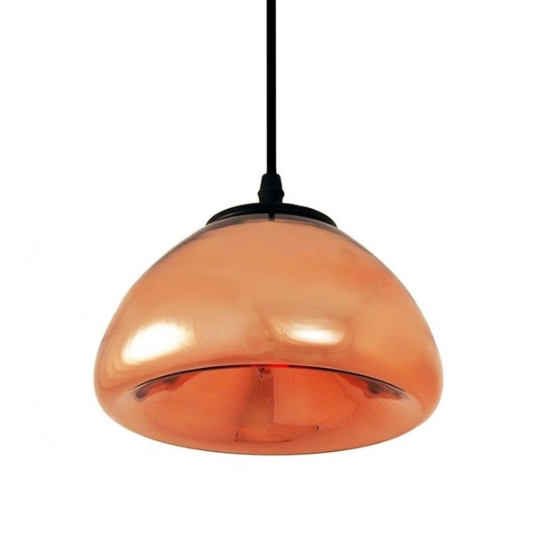 Lampa wisząca lustrzana Victory glow ST-9002S COPPER Step okrągła miedziana