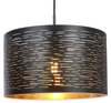 Lampa wisząca Tunno 15342 okrągła nad stół czarna złota