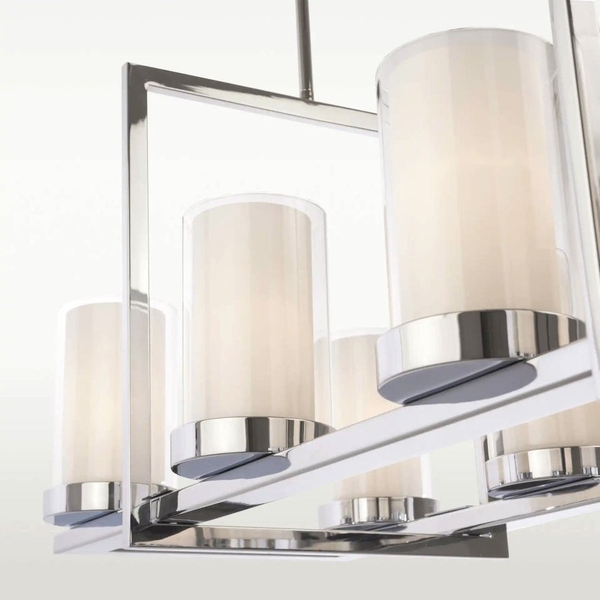 Stylowa LAMPA wisząca MIAMI P08018CH Cosmolight metalowy zwis do jadalni chrom