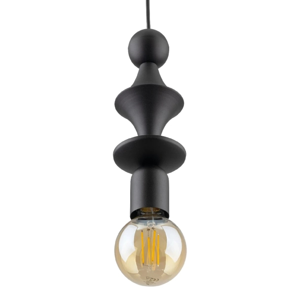 Glamour pojedyncza lampa zwis Tower 10871 nad stół czarny