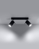 Spot LAMPA sufitowa SL.0092 regulowana OPRAWA reflektorowa listwa metalowa czarna