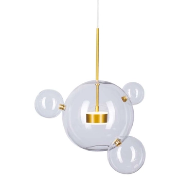 Zwis nad stół kule Bubbles ST-0801-3+1 GOLD Step LED 14W 3000K bąbelki złoty