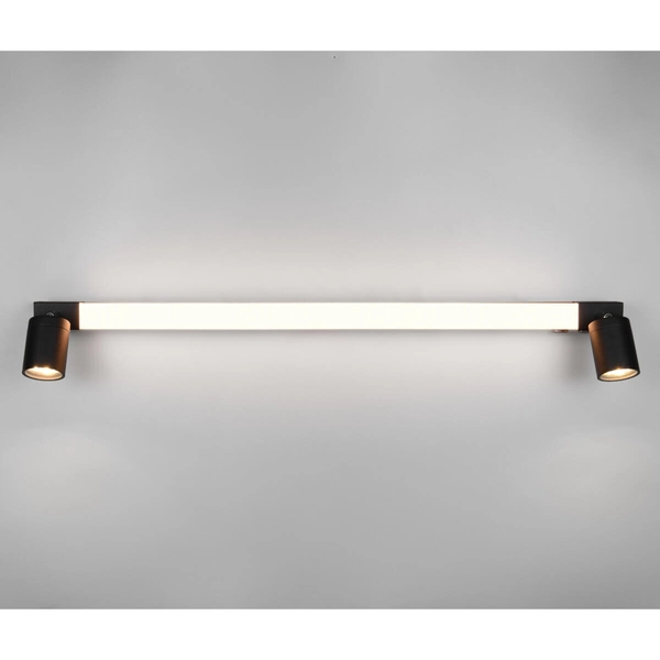 Metalowa lampa ścienna ENRICO 281479332 LED 9W 2300-4000K IP44 tubki czarny