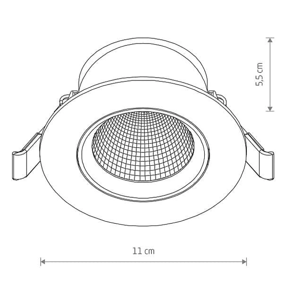 Lampa sufitowa z klipsem Egina 10553 Nowodvorski LED 10W 3000K czarna