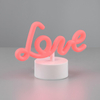 Stołowa lampa love Amor R55931101 LED 1W USB różowy biały