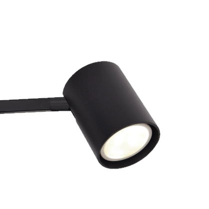 Kinkiet pokojowy Snow LP-731/1WL BK ścienna lampa metalowa z regulacją czarna