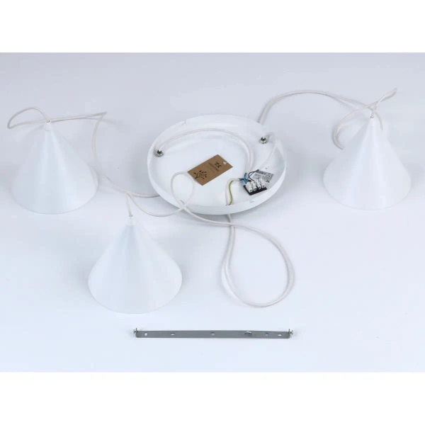 Stożkowa lampa wisząca CONO 10012 potrójna biały
