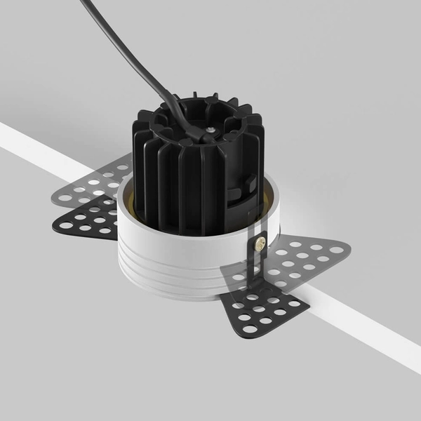 Lampa podtynkowa Round DL058-7W3K-TRS-BS LED 7W 3000K okrągła mosiądz