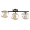 Sufitowa lampa szklana Lava Brown 11035 kule metalowy brązowy