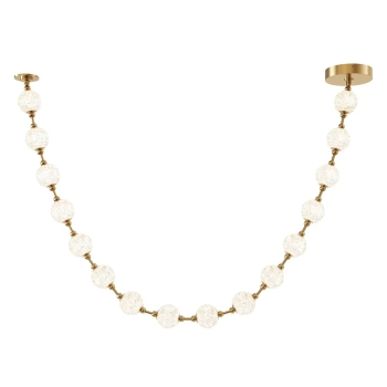 Zwisająca lampa kulista Marni QN-MARNI-16P-292-NBR LED 75W 3000K mosiądz