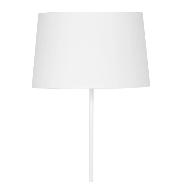 Podłogowa lampa salonowa Maja 2919 TK Lighting z tkaniny z abażurem biała