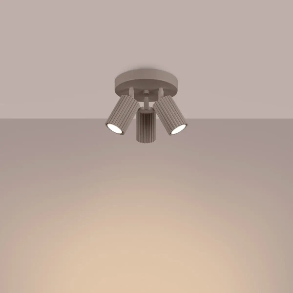 Potrójna lampa sufitowa KARBON SL.1768 z regulacją kaszmirowa