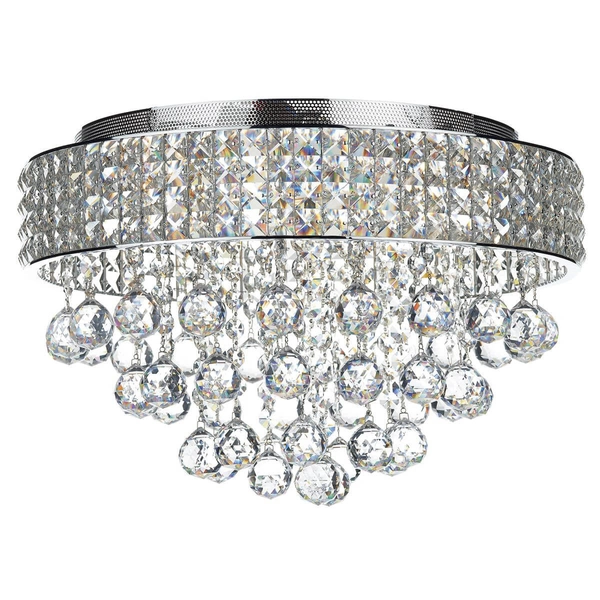 Lampa sufitowa glamour MATRIX MAT5450 crystals przezroczysty srebrny