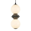 Kulisty żyrandol Balos PND-94921-2A-BK LED 10W 3000K czarny biały