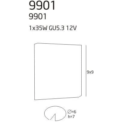 Wpustowa oprawa COLORFUL 9901 COL Maxlight downlight wielokolorowa