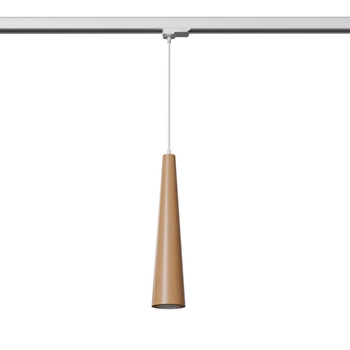 Lampa wisząca 3-fazowa do szyn SULA MYL.00178 biała drewniana