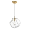 Wisząca lampa ROCK P0488-01B-U8AC szklana kamień złoty przezroczysty