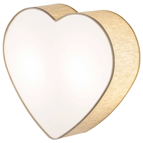 Nasufitowa lampa do przedpokoju Heart 757 serduszko beżowy
