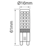 Ledowa żarówka Lin245947 G9 kapsułka 6W 550lm 230V biała ciepła