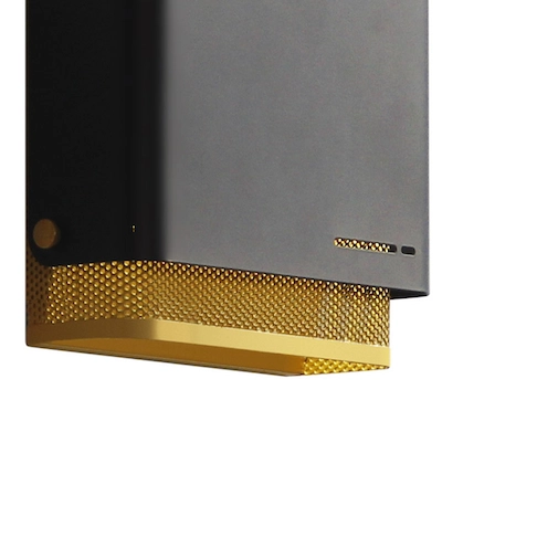 Metalowa lampa ścienna CGPERFWALL LED 6W czarna złota