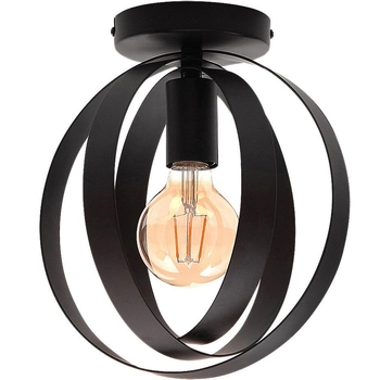Nowoczesna lampa sufitowa Cortado 5359 metalowe pierścienie czarne